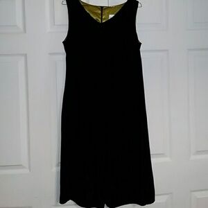 Women's Black Crepe Sleeveless Dress